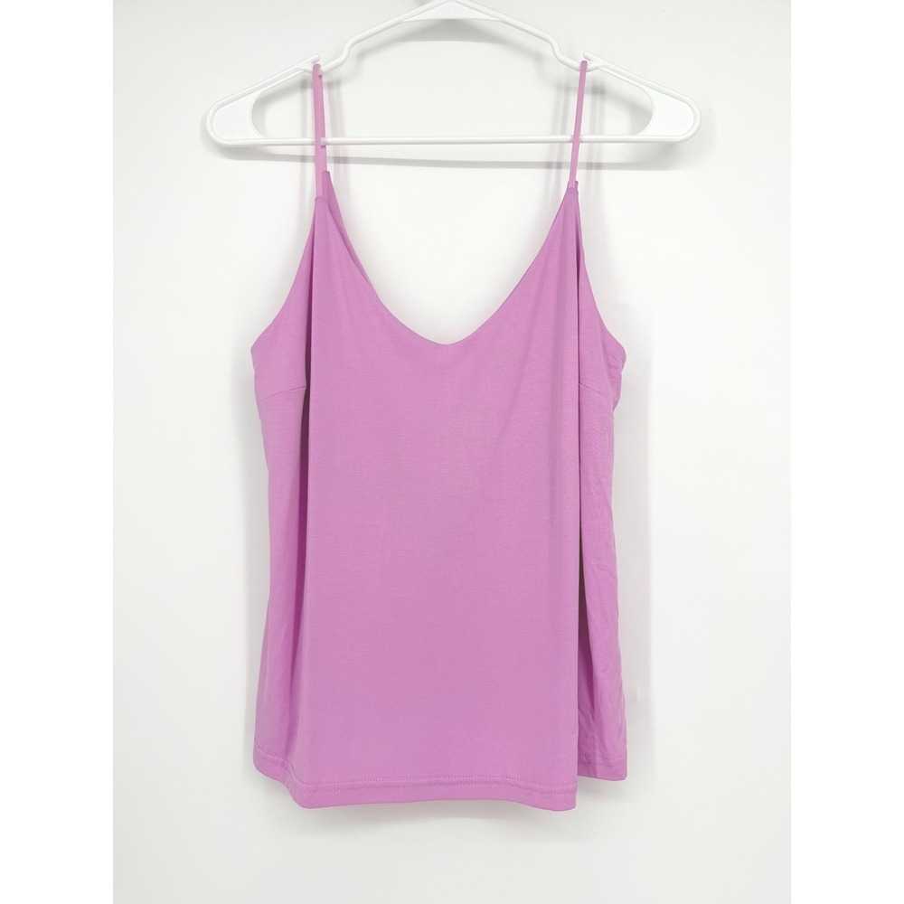 Abound Womens V-Neck Spaghetti Strap Camisole Purple Tulip Small NWT